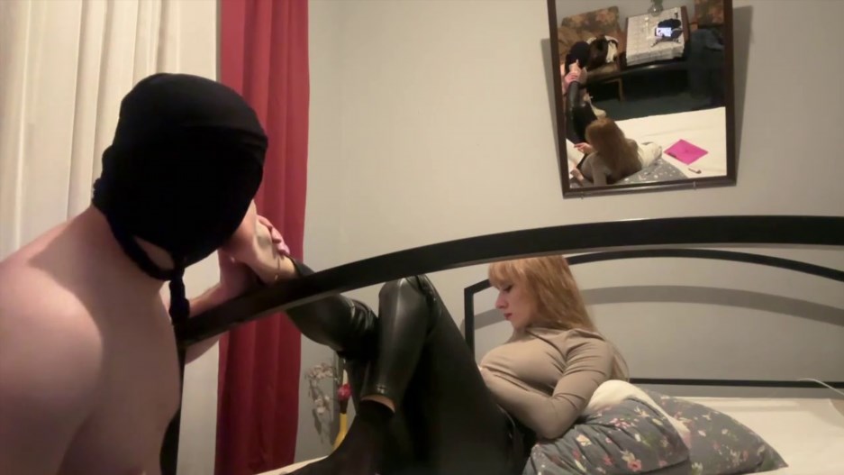 Czech Ladies - He Licks Sniffs And Massages My Pantyhose Legs And Then My Bare Feet